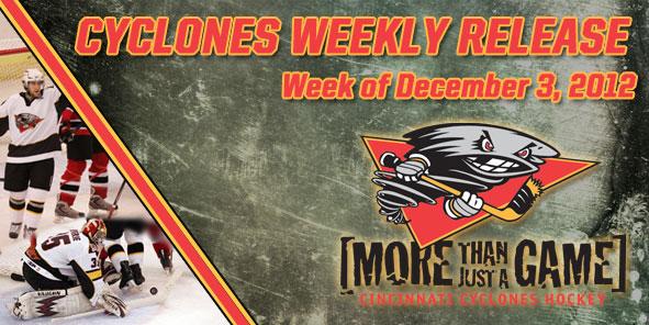 Cyclones Weekly Release - December 3-9