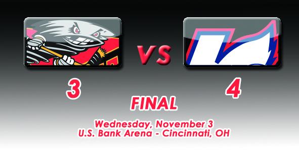 Wings Get by Cyclones, 4-3