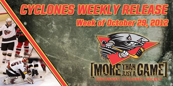 Cyclones Weekly Release - October 23-November 4