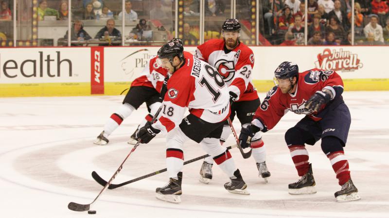 Wings Defeat Cyclones, 8-2