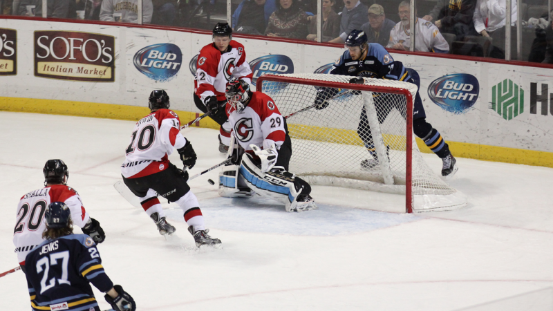 Walleye Sink Cyclones, 3-1