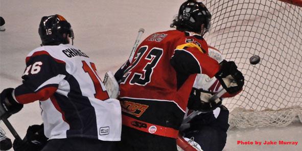 Cyclones Rally to Earn Point, But Fall in Shootout 5-4