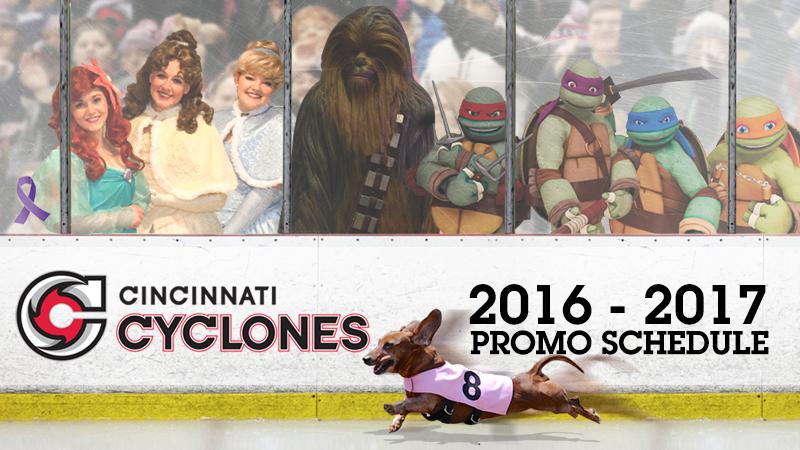 CYCLONES ANNOUNCE 2016-2017 PROMOTIONAL SCHEDULE