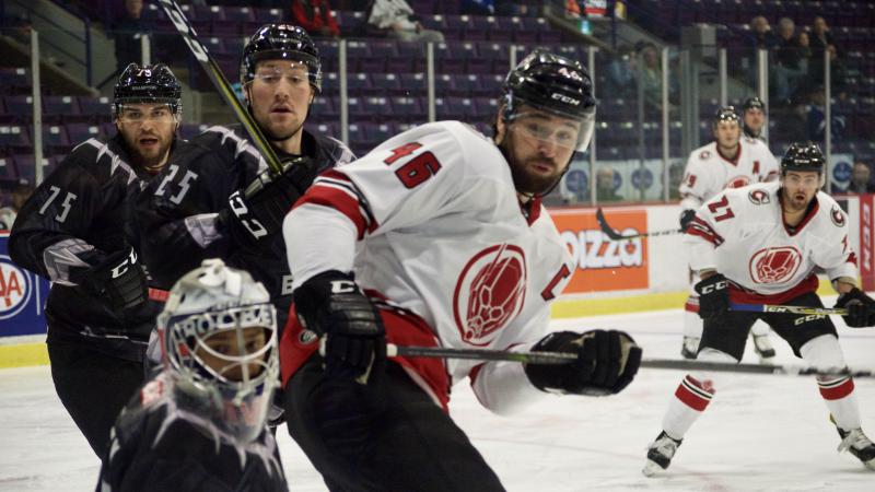 CYCLONES OUTSHOOT BRAMPTON IN ROAD LOSS