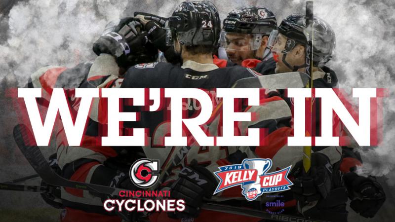 CYCLONES CLINCH SPOT IN 2019 KELLY CUP PLAYOFFS