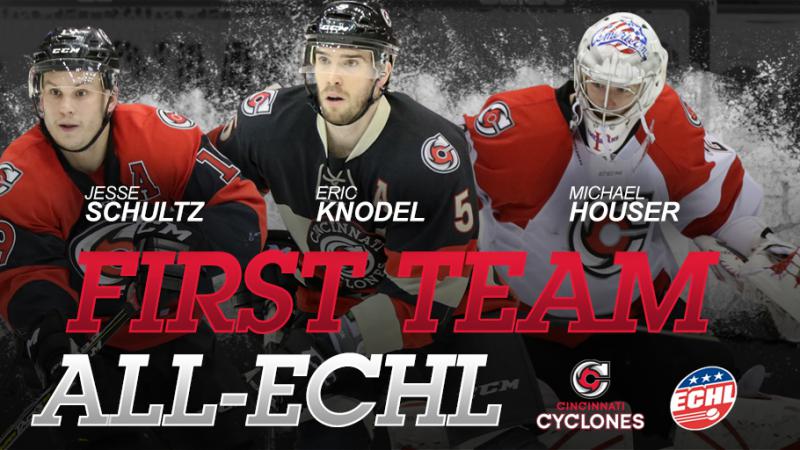 CYCLONES TRIO NAMED FIRST TEAM ALL-ECHL