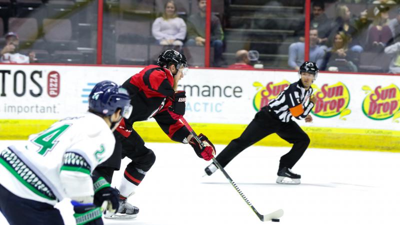 CYCLONES SUCCESSFULLY WRESTLE ‘BLADES AT HOME
