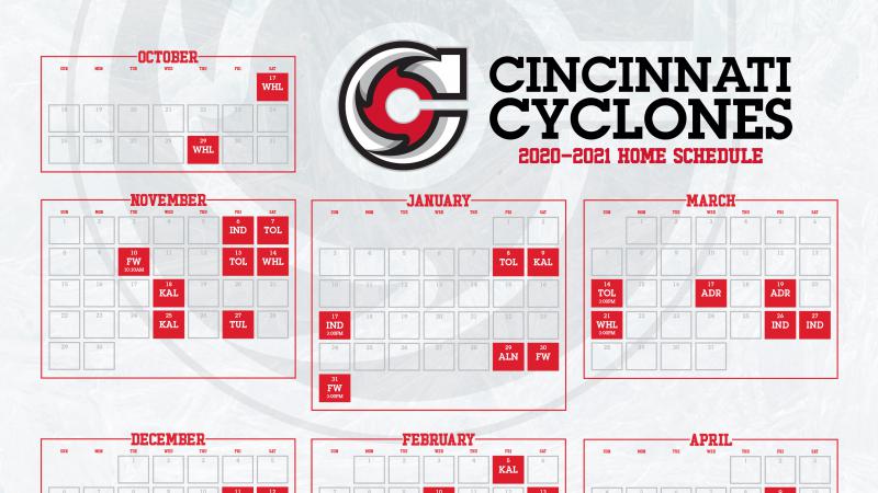 Cyclones Announce 2020-2021 Home Schedule