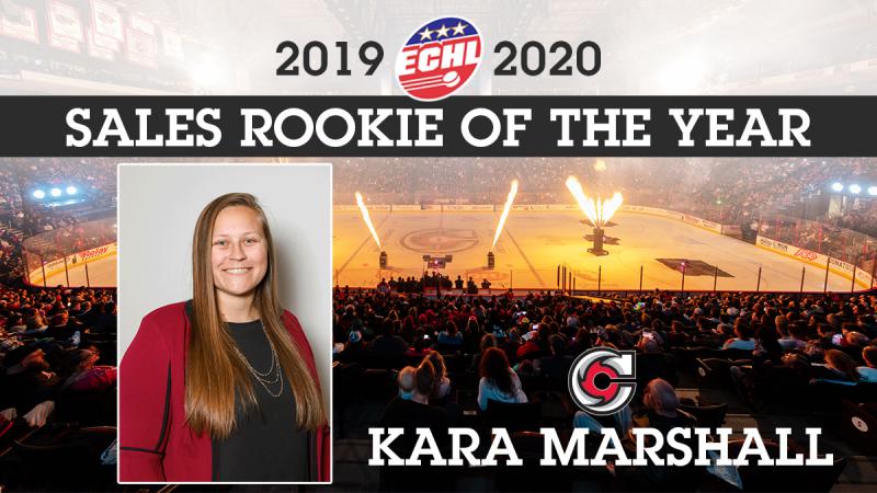 Kara Marshall Wins ECHL Sales Rookie Of The Year