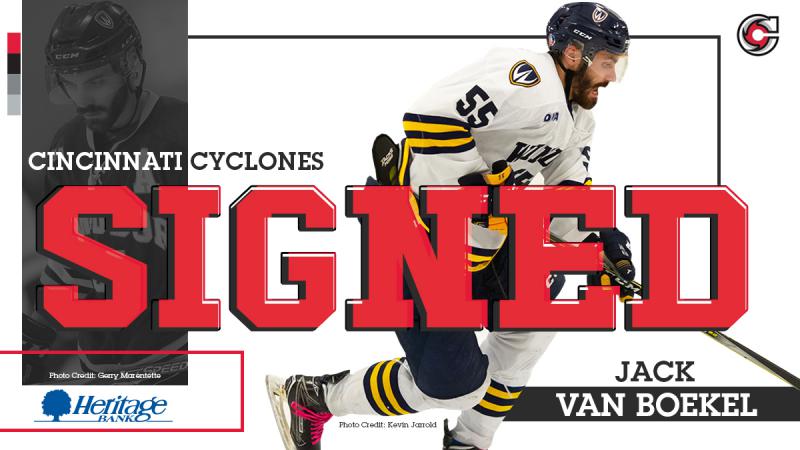 Cyclones Sign Jack Van Boekel