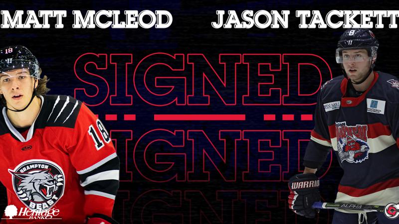 Forwards McLeod, Tackett Sign With Cyclones