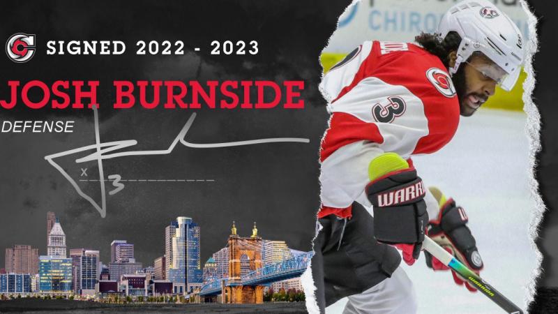 BURNSIDE FOLLOWS MIND AND HEART IN RESIGNING WITH CINCY