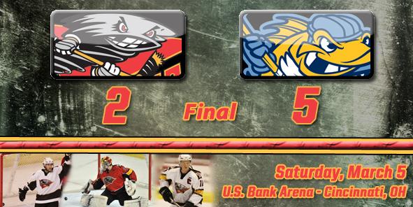 Walleye Sink Cyclones, 5-2