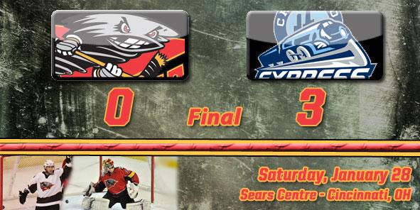 Cyclones Blanked by Express, 3-0