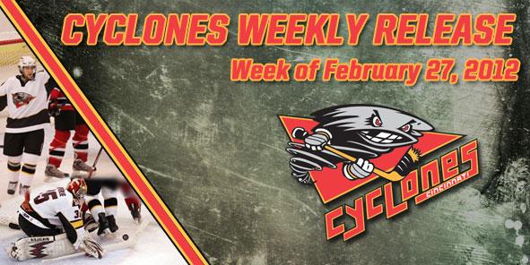 Cyclones Weekly Release - February 27-March 4