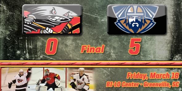 Cyclones Shutout in Greenville, 5-0