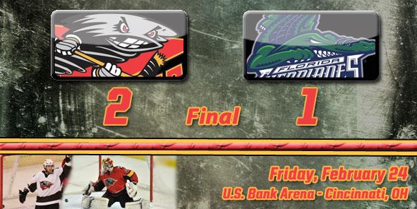 Cyclones Poach Everblades, 2-1