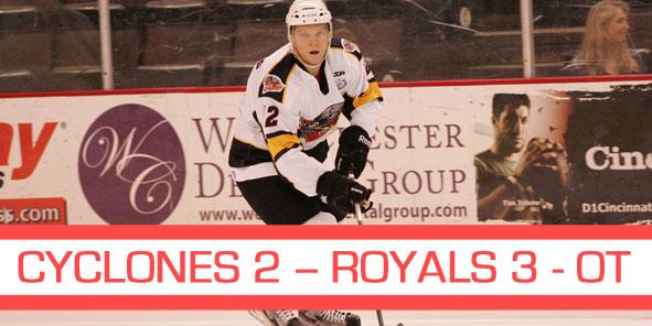 Cyclones Drop Another OT Heartbreaker, 3-2