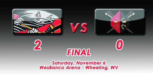 Cheverie, Cyclones Shutout Nailers, 2-0