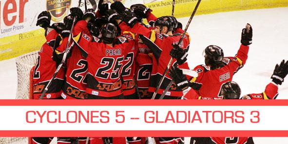 Cyclones Defeat Gwinnett 5-3, Advance Into Conference Finals