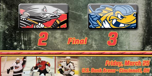 Walleye Sneak by Cyclones, 3-2
